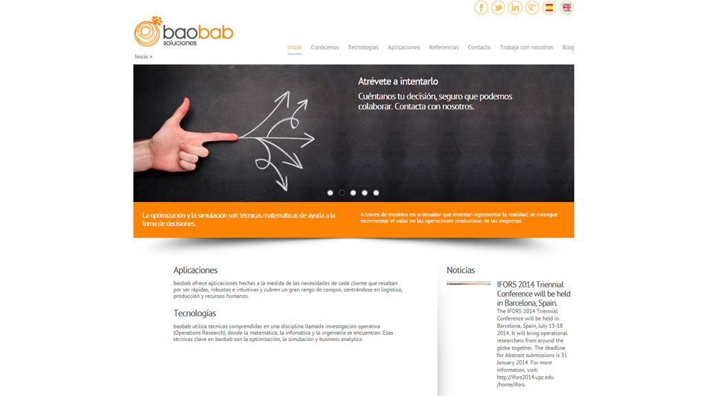 baobab - Diseño, maquetación y desarrollo WordPress