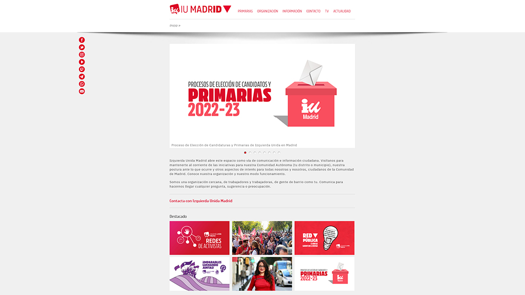 IU Madrid - Diseño, maquetación y desarrollo web con WP Commerce