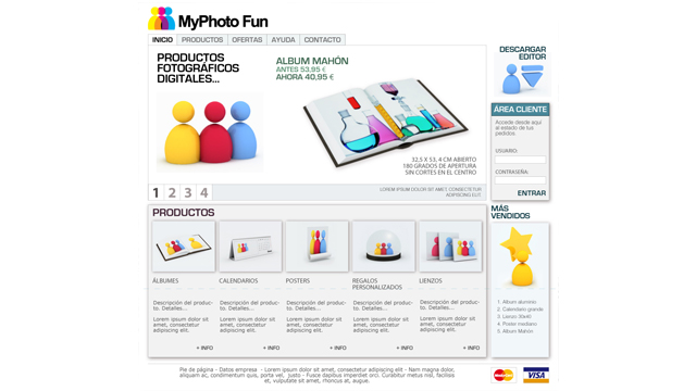 MyPhotoFun - Diseño y maquetación